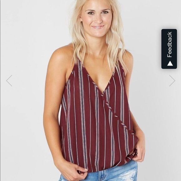 𝅺DAY trip mock wrap tank - Picture 1 of 8